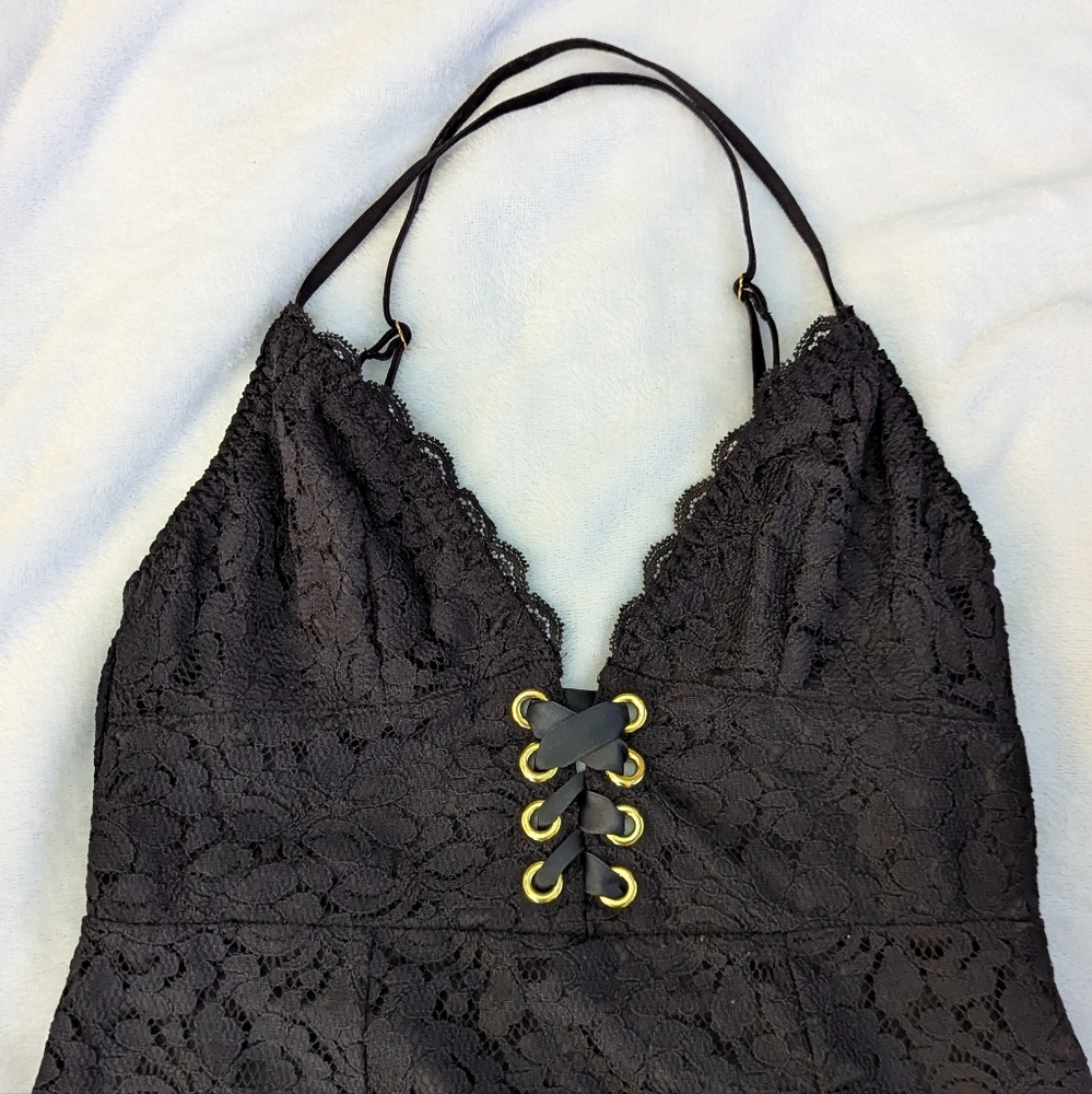 Victoria's Secret Black Lace Mini Dress - Picture 5 of 9